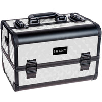 SHANY Premier Fantasy Professional Makeup Train Case Cosmetic Box Portable Makeup Case Organizer Jewelry storage with Locks , 3 Trays , Makeup Brush Holder and Cosmetics Mirror - Snow White - SHOP SNOW WHITE - MAKEUP TRAIN CASES - ITEM# SH-C20-WH