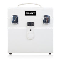 SHANY Color Matters - Makeup Travel Case Nail Accessories Organizer and Makeup Train Case - Makeup Storage Box - White Lily - SHOP WHITE LILY - MAKEUP TRAIN CASES - ITEM# SH-CC0024-WH