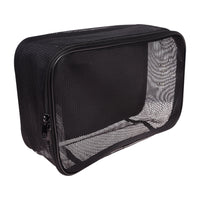 SHANY Mesh Travel Makeup Bag – Portable Make Up Organizer and Cosmetics Bag for Toiletries, Tool Storage, and Carry-On Use - Large - SHOP LARGE - MESH BAGS - ITEM# SH-CL005-L