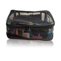 Portable Mesh Travel Makeup Bag Organizer - Medium