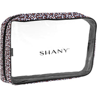 SHANY Clear PVC Cosmetics Large Organizer Pouch - Transparent Makeup Toiletry Bag - Make Up Storage Bag for Travel - LEOPARD - SHOP LEOPARD - TRAVEL BAGS - ITEM# SH-CL006-L-LP