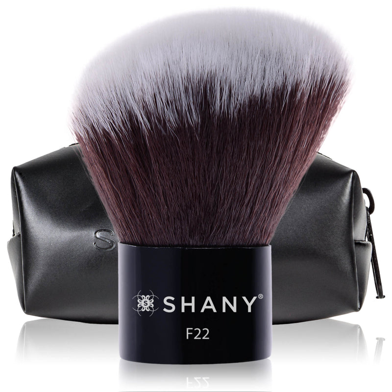 SHANY Angled Kabuki-Blush & Bronzer- Vegan-friendly, Synthetic Bristles - SHOP ANGLED - BRUSHES - ITEM# SH-F22