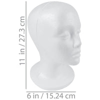 SHANY Styrofoam Mannequin Heads Wig Stand - 6 - ITEM# SH-FOAM-X6 - Best seller in cosmetics FOAM HEADS category