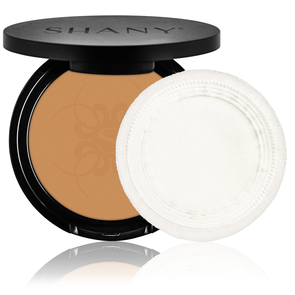 SHANY Two Way Pressed Powder Foundation - Sand - SAND - ITEM# SH-FP1004 - Face powder makeup light foundation translucent,Hypoallergenic base women skin finish waterproof,face powder compact loose puff brush face makeup,Long lasting natural bronzer set soft glitter kit,Colour match Fit Me illuminating tone matte - UPC# 810028465589