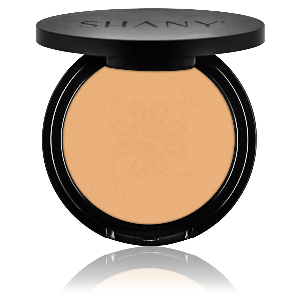 SHANY Two Way Compact Pressed Powder Foundation, Wet and Dry Formula, Talc Free, Paraben Free, Made in USA - Cashew - SHOP CASHEW - FACE POWDER - ITEM# SH-FP1005