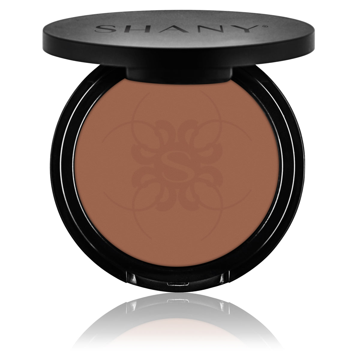 SHANY Two Way Compact Pressed Powder Foundation, Wet and Dry Formula, Talc Free, Paraben Free, Made in USA - Toffee - SHOP TOFFEE - FACE POWDER - ITEM# SH-FP1007