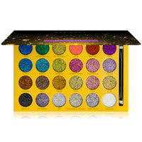 SHANY RSVParty Makeup Glitter Eyeshadow Palette - 24 Long-Lasting Pressed Glitter Pigments for Face and Body - Ultra Pigmented Glitter Makeup set with a Makeup Brush. Full Size Eyeshadow Pan. RSV PARTY - SHOP RSVPARTY - MAKEUP SETS - ITEM# SH-GLITTER-B