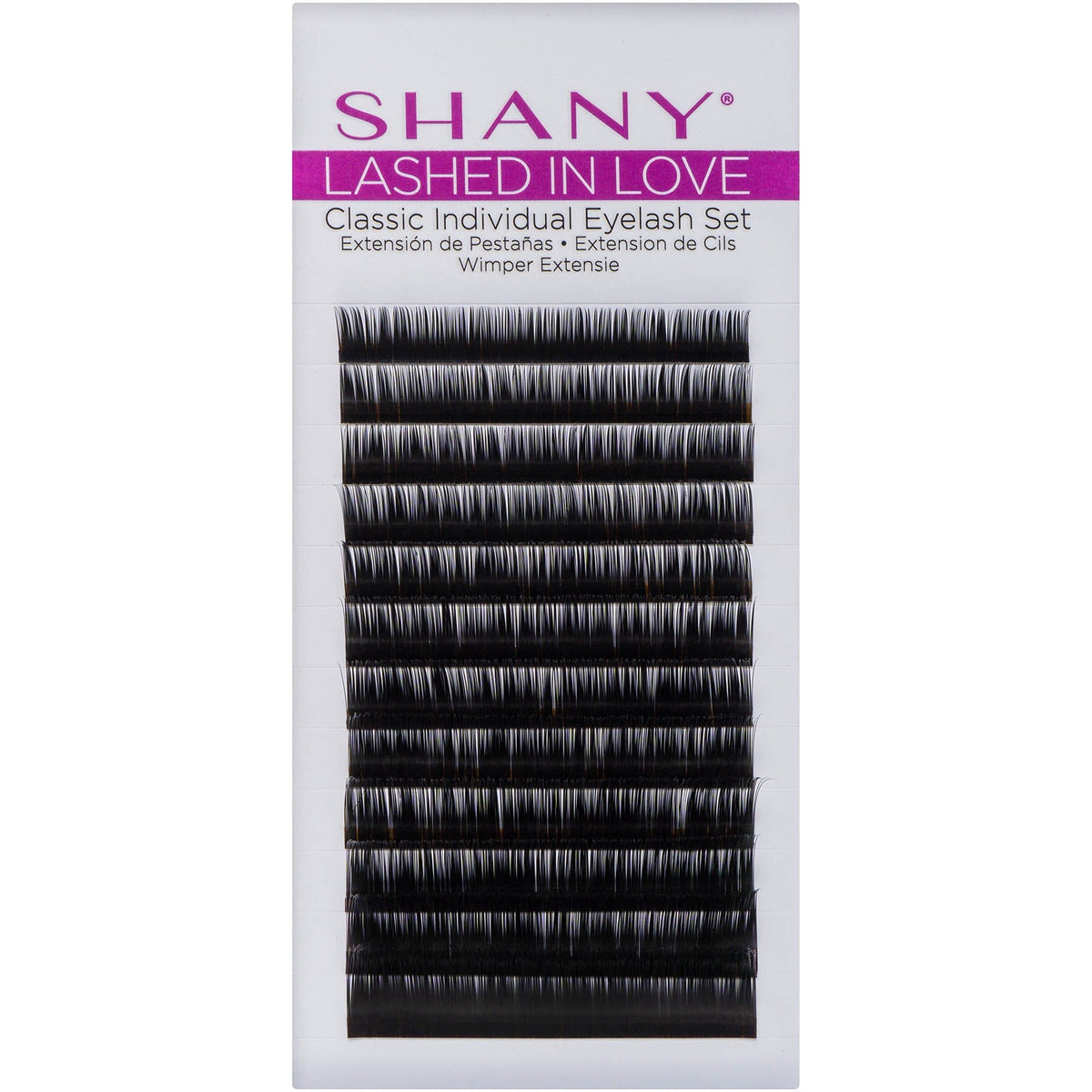 SHANY Lashed in Love Classic Individual Lash Set - BLACK - ITEM# SH-LASH06 - Fake eyelashes natural look glue extension pack,Thick false long volume hair fiber reusable set,Ardell hello beauty yjydada cici adhesive tools,Permanent cheap silk salon professional makeup kit,Temporary high quality multi layer perfect nice - UPC# 810028460201