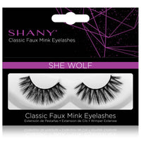 SHANY Classic Faux Mink Eyelashes - Durable Single Pair 3D Reusable Fluffy and Soft Strip Lash with Medium Volume  - SHE WOLF - SHOP SHE WOLF - BROWS & LASHES - ITEM# SH-LASH111