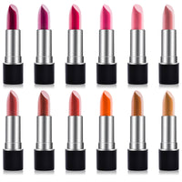 SHANY Slick & Shine Premium Lipstick Set - Matte - MATTE - ITEM# SH-LP0012-SET - matte glitter Lipstick natural water smudge proof,long lasting soft pink set moisturizing shimmer,Lip Color Lip palette lip makeup lip liner plumper,pencil red sheer bright dark glow maroon liquid,lip exfoliator scrub moisturizer lipstick palette - UPC# 810028464377