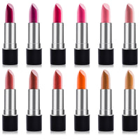 SHANY Slick & Shine Premium Lipstick Set - Matte - MATTE - ITEM# SH-LP0012-SET-PARENT - matte glitter Lipstick natural water smudge proof,long lasting soft pink set moisturizing shimmer,Lip Color Lip palette lip makeup lip liner plumper,pencil red sheer bright dark glow maroon liquid,lip exfoliator scrub moisturizer lipstick palette - UPC#
