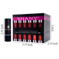 SHANY Slick & Shine Premium Lipstick Set - Matte - MATTE - ITEM# SH-LP0012-SET-PARENT - Best seller in cosmetics LIPSTICKS category