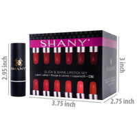 SHANY Slick & Shine Premium Lipstick Set - Matte - MATTE - ITEM# SH-LP0012-SET-PARENT - Best seller in cosmetics LIPSTICKS category