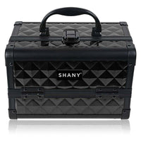 SHANY Makeup Train Case W/ Mirror -  Twilight - TWILIGHT - ITEM# SH-M1001-BKBK - Makeup train cases bag organizer storage women kit,Professional large mini travel rolling toiletry,Joligrace ollieroo seya soho cosmetics holder box,Salon brush artist high quality water resistant,Portable carry trolley lipstic luggage lock key - UPC# 723175178151