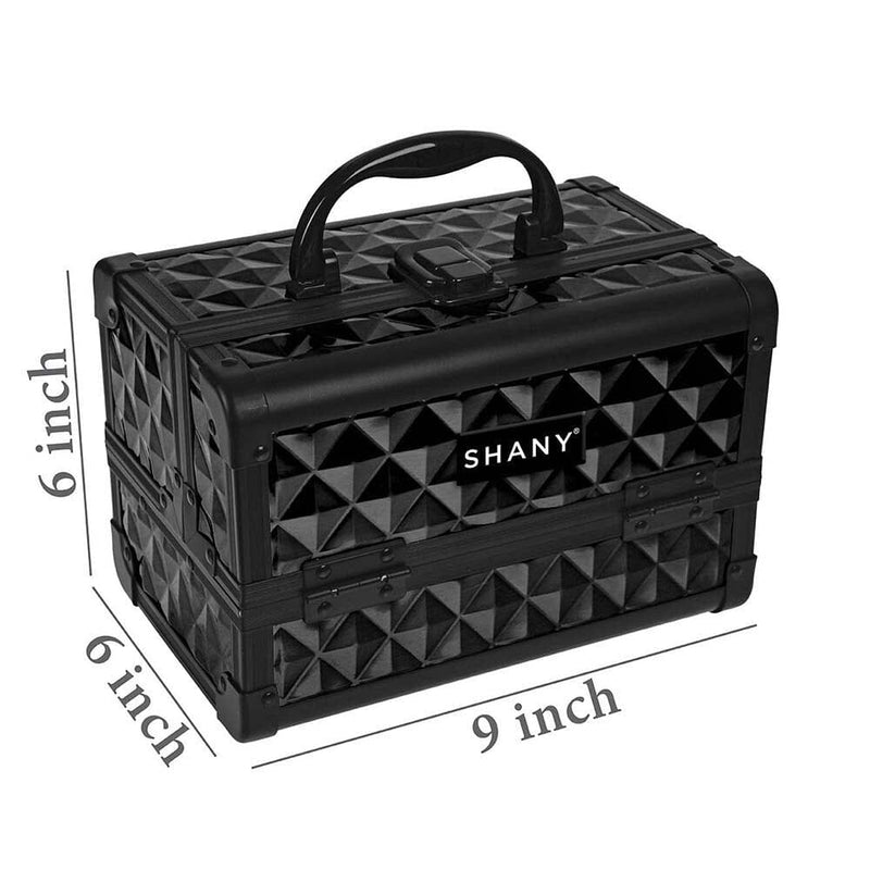 SHANY Makeup Train Case W/ Mirror -  Twilight - TWILIGHT - ITEM# SH-M1001-BKBK - Best seller in cosmetics MAKEUP TRAIN CASES category