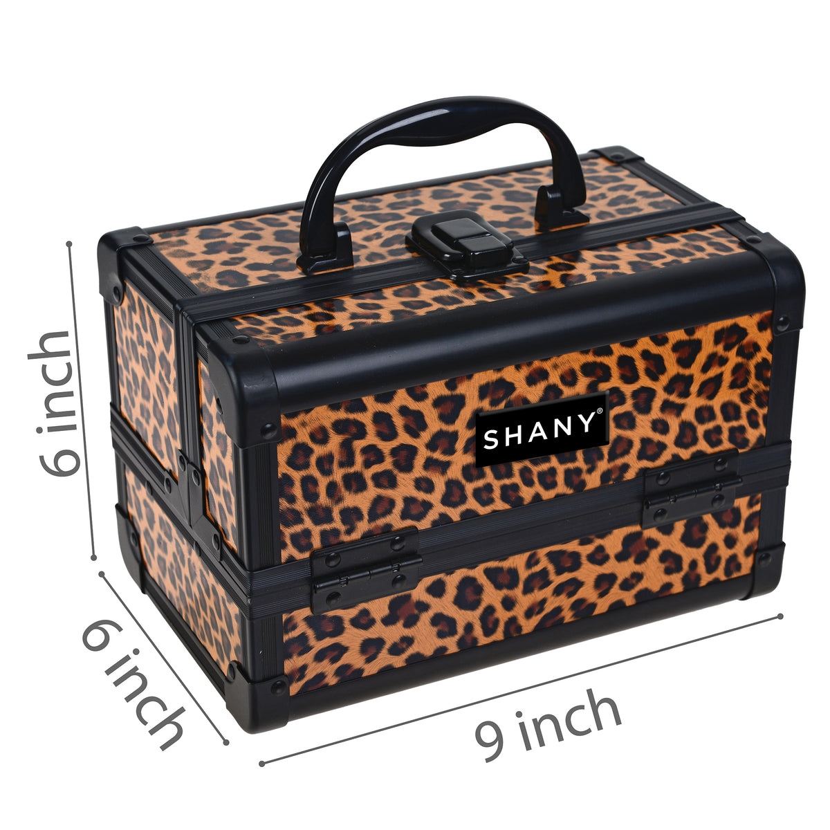 SHANY Makeup Train Case W/ Mirror - Leopard - LEOPARD - ITEM# SH-M1001-LP2 - Best seller in cosmetics MAKEUP TRAIN CASES category
