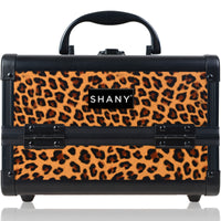 SHANY Chic Makeup Train Case Cosmetic Box Portable Makeup Case Cosmetics Beauty Organizer Jewelry storage with Locks , Multi trays Makeup Storage Box with Makeup Mirror - Lost Cheetah - SHOP LOST CHEETAH - MAKEUP TRAIN CASES - ITEM# SH-M1001-LP