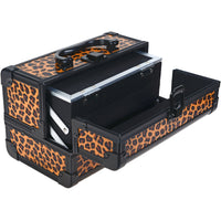 SHANY Makeup Train Case W/ Mirror - Lost Cheetah - LOST CHEETAH - ITEM# SH-M1001-LP - Best seller in cosmetics MAKEUP TRAIN CASES category