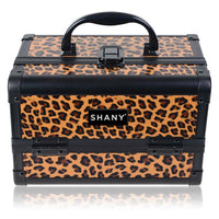 SHANY Makeup Train Case W/ Mirror - Lost Cheetah - LOST CHEETAH - ITEM# SH-M1001-LP - Makeup train cases bag organizer storage women kit,Professional large mini travel rolling toiletry,Joligrace ollieroo seya soho cosmetics holder box,Salon brush artist high quality water resistant,Portable carry trolley lipstic luggage lock key - UPC# 723175178182