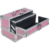 SHANY Makeup Train Case W/ Mirror -  Pink - PINK - ITEM# SH-M1001-PK - Best seller in cosmetics MAKEUP TRAIN CASES category