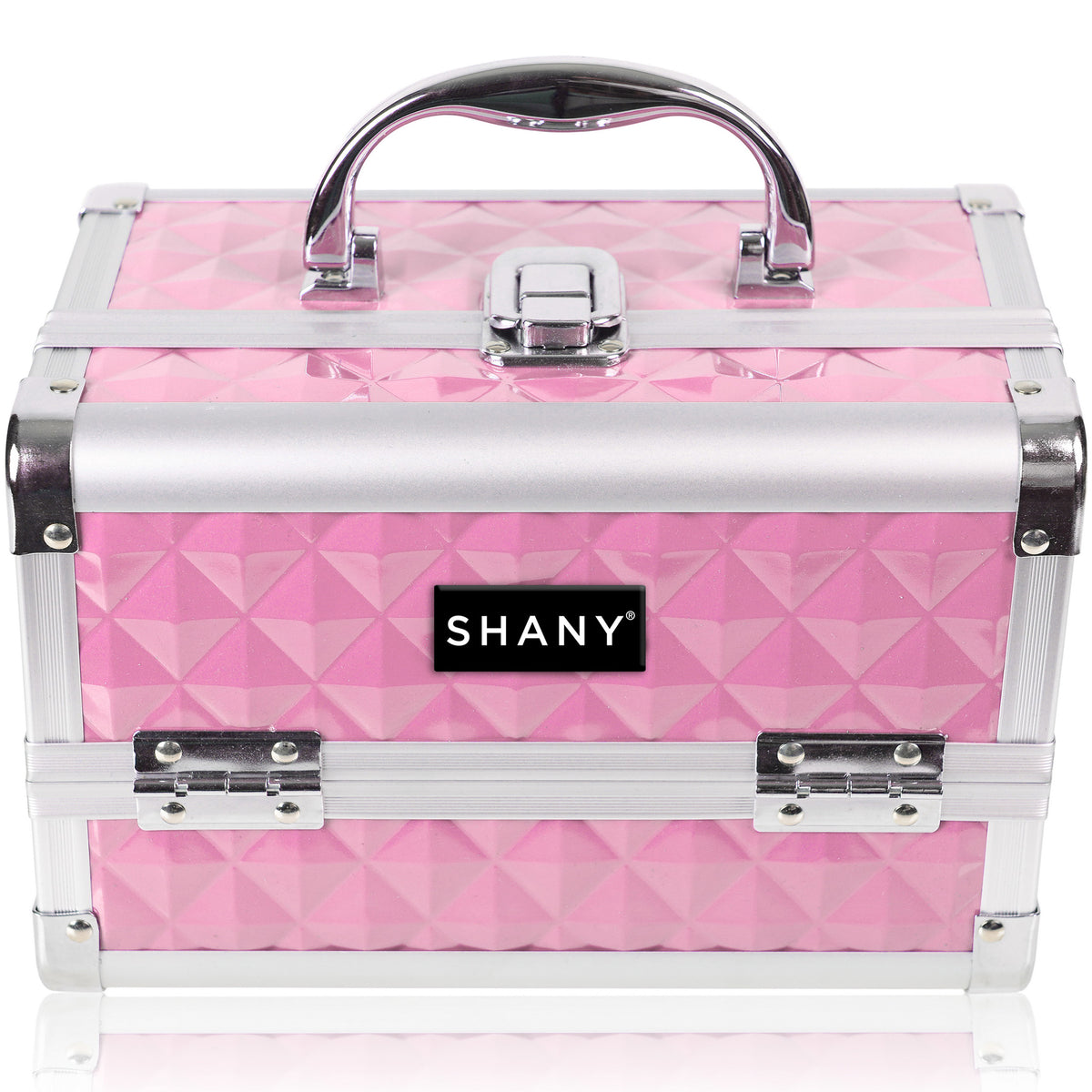 SHANY Makeup Train Case W/ Mirror -  Pink