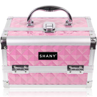 SHANY Makeup Train Case W/ Mirror -  Pink