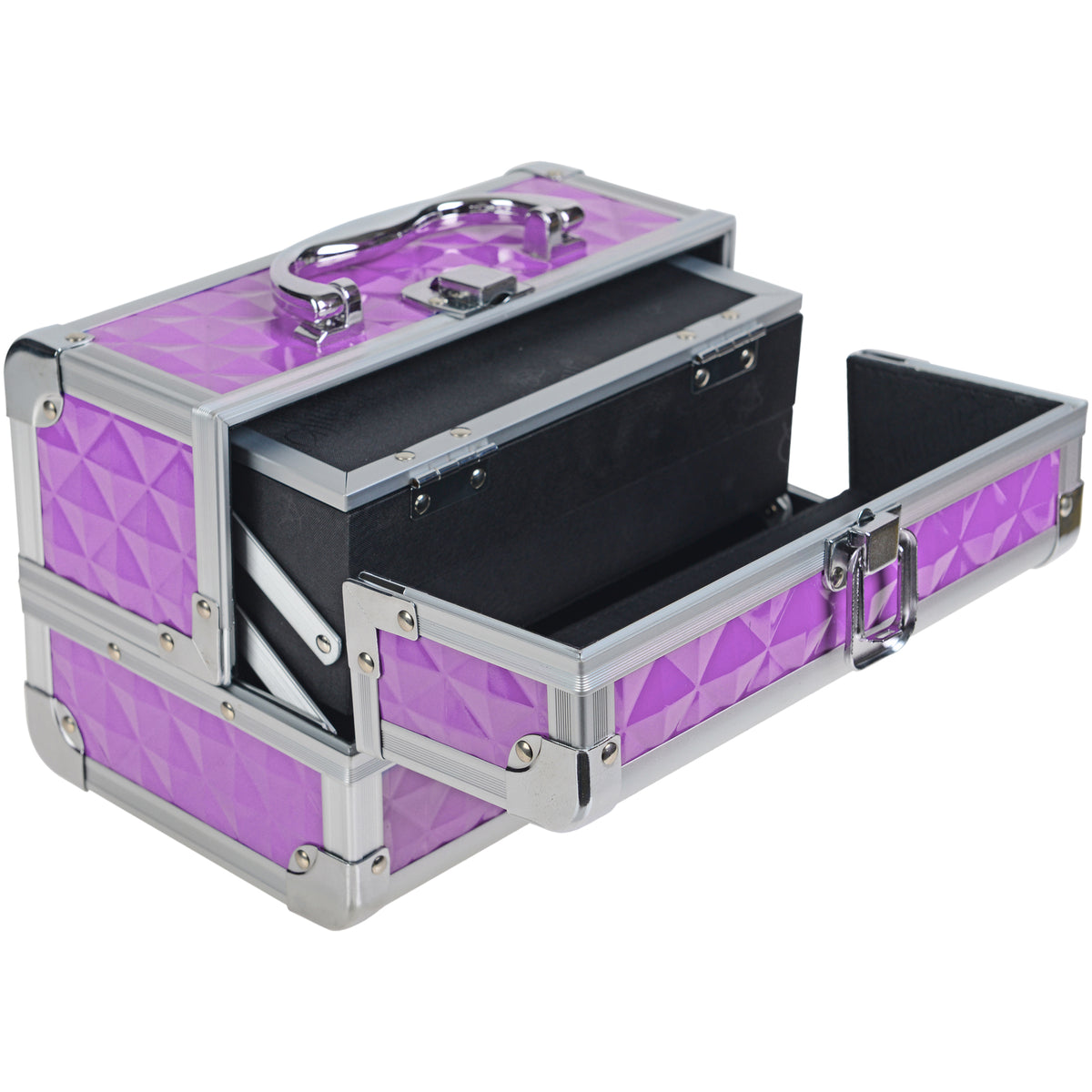 SHANY Makeup Train Case W/ Mirror -  Purple