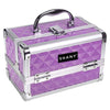 SHANY Makeup Train Case W/ Mirror -  Purple - PURPLE - ITEM# SH-M1001-PR - Makeup train cases bag organizer storage women kit,Professional large mini travel rolling toiletry,Joligrace ollieroo seya soho cosmetics holder box,Salon brush artist high quality water resistant,Portable carry trolley lipstic luggage lock key - UPC# 738435231187