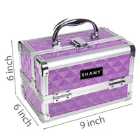 SHANY Makeup Train Case W/ Mirror - Lily - LILY - ITEM# SH-M1001-PRL - Best seller in cosmetics MAKEUP TRAIN CASES category