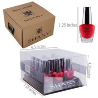 SHANY DIY 12 Colors Trendy Nail Polish Set - Rosa - ROSA - ITEM# SH-NP12-A - Best seller in cosmetics NAIL POLISH category