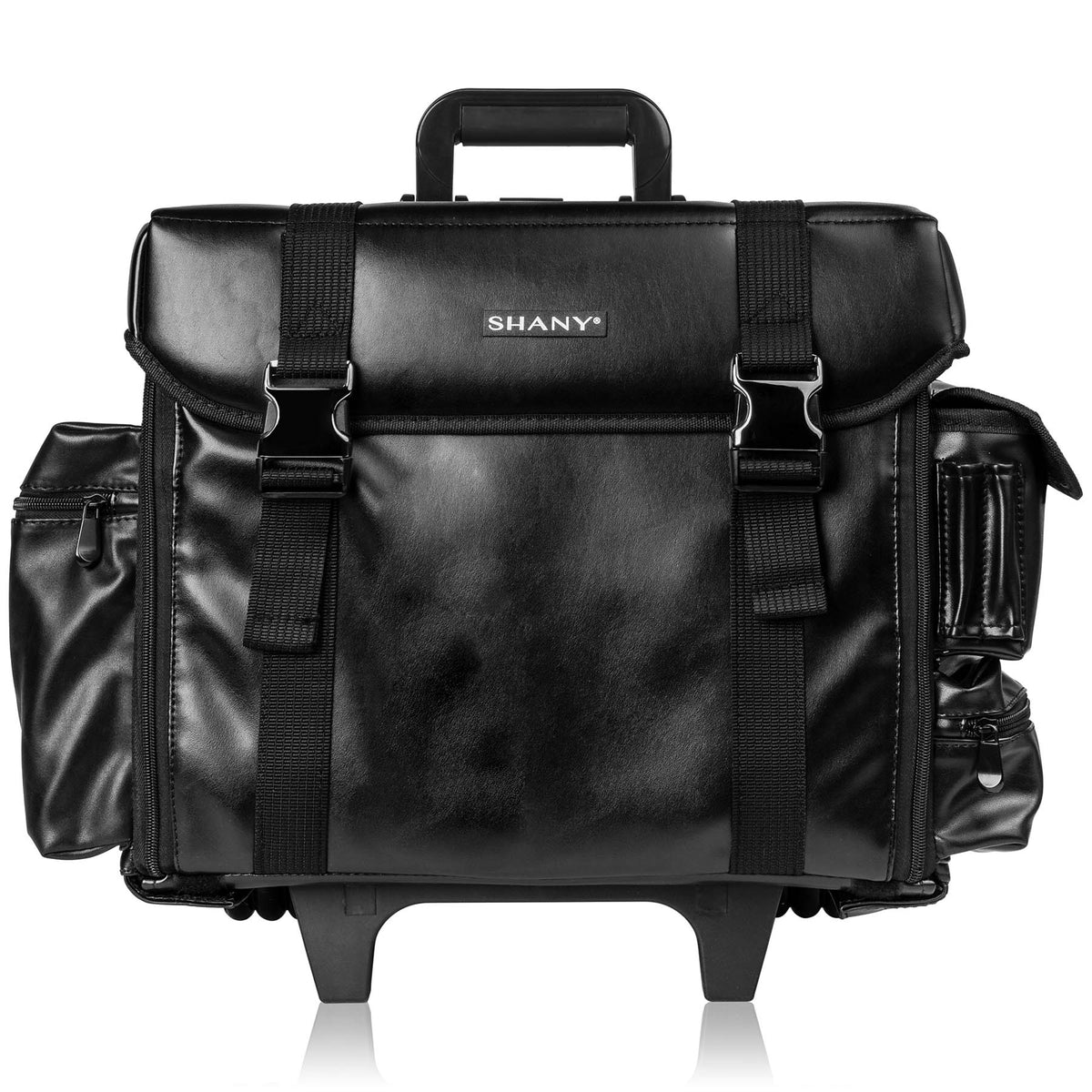 SHANY Makeup Artist Soft Rolling Case - HEADTURNER - HEAD TURNER - ITEM# SH-P40-BK - Rolling cosmetics cases Makeup Case with wheels,Cosmetics trolley makeup artist case storage bag,Seya just case aluminum makeup case display set,professional makeup organizer gift idea Makeup bag,portable makeup carry on cosmetics organizer light - UPC# 723175176515