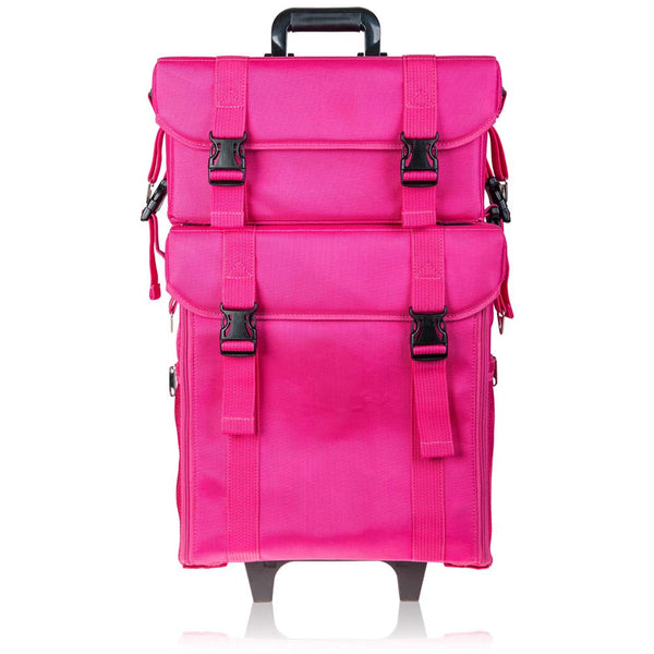 SHANY Makeup Artist Soft Rolling Trolley Cosmetics Case Make up Travel Bag With Beauty Organizer Drawer Bins, TSA Mesh Bag Organizers - SHOP  - ROLLING MAKEUP CASES - ITEM# SH-P50-PARENT