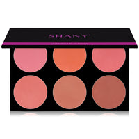 SHANY Velvet Matte Blush Supersized Makeup Blush Palette, Super Pigmented Face Colour for Cheeks, Buildable Nude Pink Bronze and Peach Shades, Long Lasting Cosmetics Palette - Untamed - SHOP UNTAMED - BLUSH - ITEM# SH-PL006-BIG