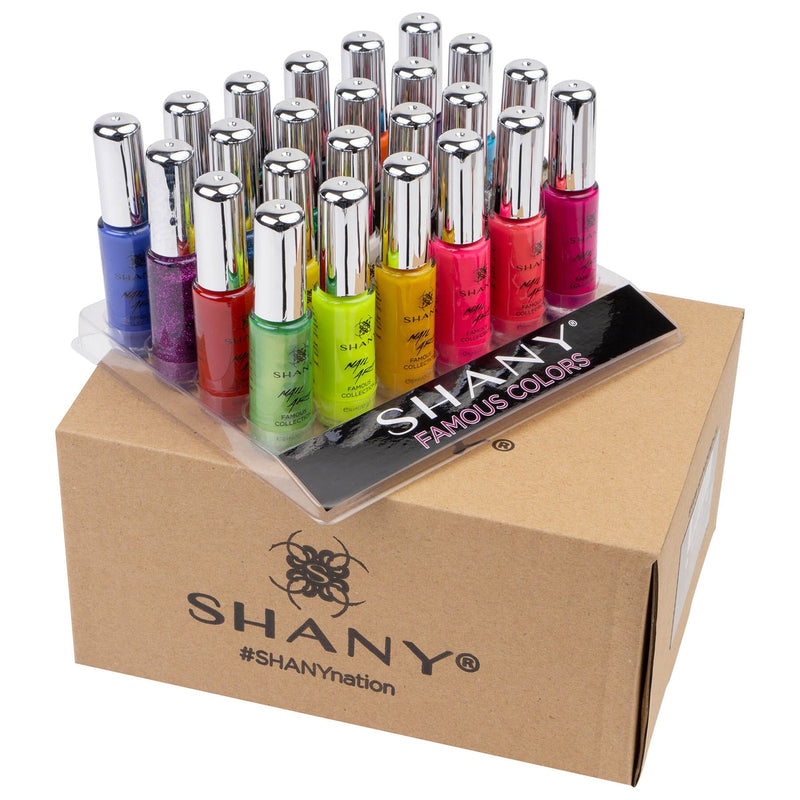 SHANY Nail Art Set-24 Famous Colors Nail Polish -  - ITEM# SH0024NP-01 - Wholesale nail care polish sets woman waterproof,Nail polish  Long lasting quick dry best lacquer,DIY Varnish Manicure Pedicure kits tools girls,Glittering glossy shimmer favorite cheap expensive,accessory fingernail paints work wedding party top - UPC# 738345230836