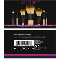 SHANY Bamboo Brush Set - Vegan Brushes - BAMBOO BABE - ITEM# SH-BR007-BM - makeup contour brush set Holiday gift for her mom,it cosmetics brushes BH brush set BS-MALL Makeup,morphe brush set Makeup Brushes Premium Synthetic,cosmetics brush set applicator makeup brush sets,makeup brush set with case Zoreya brush bag makeup - UPC# 810028463820