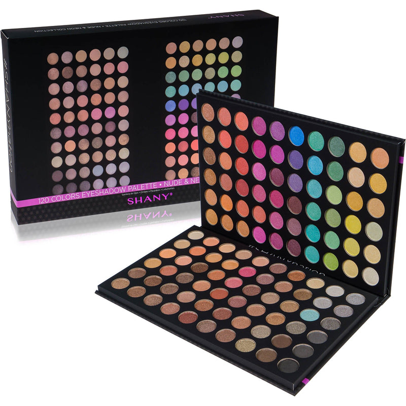 SHANY Ultimate Fusion 120 Color Eye Shadow Palette Nude - NUDE - ITEM# SHANY120S - Multicolor eye makeup palettes glitter eyeshadow,Cream color professional women salon accessories,Makeup set, kids makeup, teen makeup, unicorn set,Make up kit, makeup palette, mermaid makeup set,holiday gift cosmetics box train case gift set kit - UPC# 738435230906