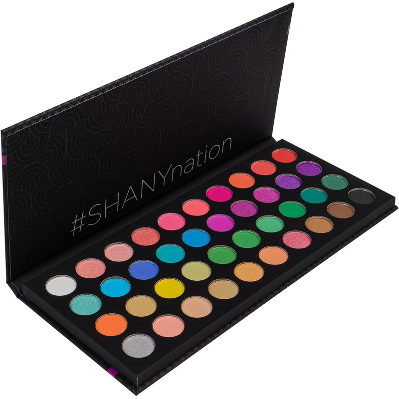 SHANY Boutique 40 color pro eyeshadow palette - BOUTIQUE - ITEM# SHANY40 - Multicolor eye makeup palettes glitter eyeshadow,Cream color professional women salon accessories,Makeup set, kids makeup, teen makeup, unicorn set,Make up kit, makeup palette, mermaid makeup set,holiday gift cosmetics box train case gift set kit - UPC# 753182051567