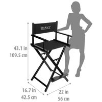 SHANY Studio Director Makeup Chair - Solid Aluminum -  - ITEM# SH-CC0021 - Best seller in cosmetics MAKEUP CHAIR category