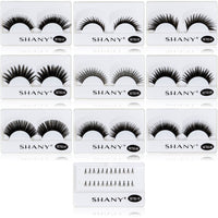 SHANY False Thick Lashes Set - THICK - ITEM# SH-LASH02 - Fake eyelashes natural look glue extension pack,Thick false long volume hair fiber reusable set,Ardell hello beauty yjydada cici adhesive tools,Permanent cheap silk salon professional makeup kit,Temporary high quality multi layer perfect nice - UPC# 030955521480